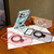 iPhone 17 Transparent Colorful Metal Ring Holder MagSafe Phone Case - Black
