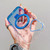 iPhone 17 Transparent Gradient Metal Ring Holder MagSafe Phone Case - Blue