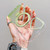 iPhone 17 Transparent Gradient Metal Ring Holder MagSafe Phone Case - Green