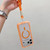 iPhone 17 Transparent Matte TPU Hybrid PC 3-in-1 MagSafe Phone Case with Wrist Strap - Orange