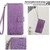 iPhone 17 Tree & Deer Embossed Leather Phone Case - Purple