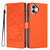iPhone 17 Tree Cat Embossed Flip Vegan Leather Phone Case - Orange