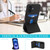 iPhone 17 Tri-fold Holder Leather Phone Case with Card Slot - Black