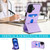iPhone 17 Tri-fold Holder Leather Phone Case with Card Slot - Light Purple