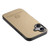 iPhone 17 Twill Fabric Leather Skin Back Phone Case - Khaki