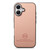 iPhone 17 Twill Fabric Leather Skin Back Phone Case - Pink