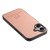 iPhone 17 Twill Fabric Leather Skin Back Phone Case - Pink