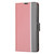 iPhone 17 Twill Texture Side Button Leather Phone Case - Pink