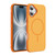iPhone 17 Two-colors Imitation Original Magsafe PC Hybrid TPU Phone Case - Orange