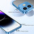 iPhone 17 Ultra-thin Frameless Titanium Alloy Four Corner Shockproof Phone Case - Light Blue