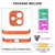 iPhone 17 Ultra-thin Frameless Titanium Alloy Four Corner Shockproof Phone Case - Orange