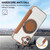 iPhone 17 Ultra-thin Magnetic Plating Vegan Leather Phone Case - Brown