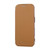 iPhone 17 Ultra-thin Rotation Holder Magnetic Plating Vegan Leather Phone Case - Brown