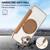 iPhone 17 Ultra-thin Rotation Holder Magnetic Plating Vegan Leather Phone Case - Brown