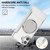 iPhone 17 Ultra-thin Rotation Holder Magnetic Plating Vegan Leather Phone Case - Grayish White