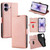iPhone 17 Ultra-thin Voltage Side Buckle Horizontal Flip Leather Phone Case - Rose Gold