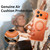 iPhone 17 Vacuum Airbag TPU + Acrylic 360 Rotating Bracket Magnetic Shockproof Phone Case - Black
