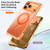 iPhone 17 Vacuum-Sealed Transparent Airbag Magnetic Rotation Holder Acrylic Phone Case - Blue