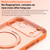 iPhone 17 Vegan Leather Magnetic Phone Case with 360 Degrees Rotating Stand - Deep Sea Blue