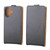 iPhone 17 Vertical Flip Leather Phone Case with Card Slot - Black