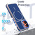 iPhone 17 Vibrant Dual-color TPU + Acrylic Magnetic Phone Case - Blue