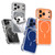 iPhone 17 Vibrant Dual-color TPU + Acrylic Magnetic Phone Case - Blue