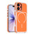 iPhone 17 Vibrant Dual-color TPU + Acrylic Magnetic Phone Case - Orange