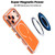 iPhone 17 Vibrant Dual-color TPU + Acrylic Magnetic Phone Case - Orange