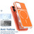 iPhone 17 Vibrant Dual-color TPU + Acrylic Magnetic Phone Case - Orange
