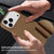 iPhone 17 VIETAO Suede MagSafe PU Leather Phone Case - Dark Brown