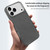 iPhone 17 VIETAO Suede MagSafe PU Leather Phone Case - Dark Grey