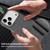 iPhone 17 VIETAO Suede MagSafe PU Leather Phone Case - Dark Grey