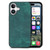 iPhone 17 Vintage Leather PC Back Cover Phone Case - Green