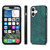 iPhone 17 Vintage Leather PC Back Cover Phone Case - Green