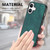 iPhone 17 Vintage Leather PC Back Cover Phone Case - Green