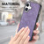 iPhone 17 Vintage Leather PC Back Cover Phone Case - Purple