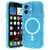 iPhone 17 Wave Glitter MagSafe Magnetic TPU Phone Case - Transparent Blue