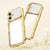 iPhone 17 Wave Twisting Star Diamond Shockproof Electroplate TPU Phone Case - Gold