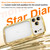 iPhone 17 Wave Twisting Star Diamond Shockproof Electroplate TPU Phone Case - Gold