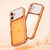 iPhone 17 Wave Twisting Star Diamond Shockproof Electroplate TPU Phone Case - Orange