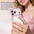 iPhone 17 Wave Twisting Star Diamond Shockproof Electroplate TPU Phone Case - Pink