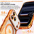iPhone 17 Wavy Frame Star Diamond Electroplate TPU Glitter Heart Magnetic Phone Case - Gradient Orange