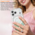 iPhone 17 Wavy Frame Star Diamond Electroplate TPU Glitter Magnetic Phone Case - Gradient Green