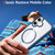 iPhone 17 XDcase JINDUN Clear Cover Independent Metal Button Magnetic Phone Case - Blue