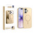 iPhone 17 XDcase Metal Lens Frame Skin Feel Magnetic Phone Case - Gold