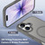 iPhone 17 XDcase Metal Lens Frame Skin Feel Magnetic Phone Case - Grey