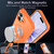 iPhone 17 XDcase Metal Lens Frame Skin Feel Magnetic Phone Case - Orange