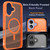 iPhone 17 XDcase Metal Lens Frame Skin Feel Magnetic Phone Case - Orange
