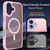 iPhone 17 XDcase Metal Lens Frame Skin Feel Magnetic Phone Case - Pink
