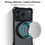 iPhone 17 XDcase Pivot Stand Four-Corner Hole Magnetic Phone Case, Lanyard Not Included - Black